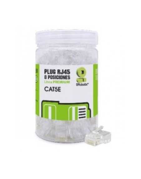 Conectores RJ45 CAT5e Multifilar | Paquete 100pzs | Para Red Ethernet | Crimpadora