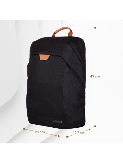 Backpack ECO HERO Techzone negro | MOCHILAS C3Mayorista.com