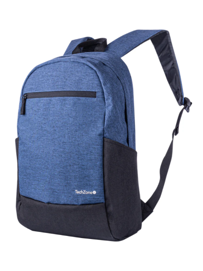 TechZone TZLBP16 Backpack Basic Black | MOCHILAS C3MAYORISTA.COM