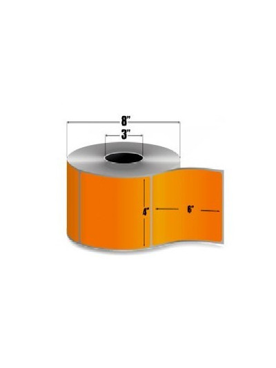 10006208-4 - Zebra Etiquetas 4" x 6" Z-PERFORM 2000T NARANJA